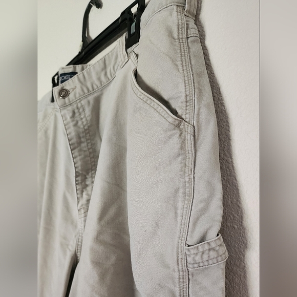 Cherokee Men's Khaki Flat Front Carpenter Shorts      Sz 44 - Picture 5 of 9